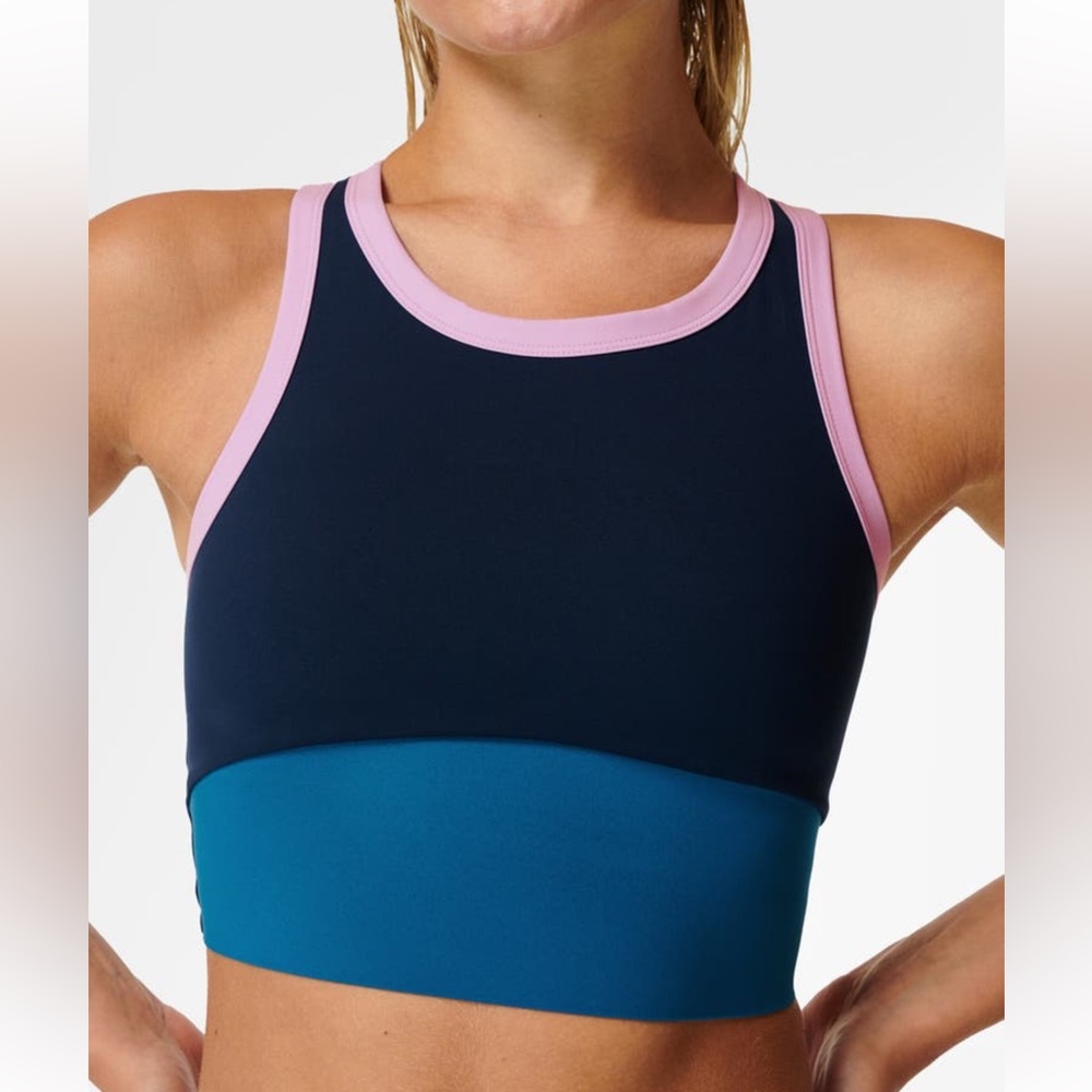 NWT Sweaty Betty Power Frame Workout Vest Navy Blue Size Medium